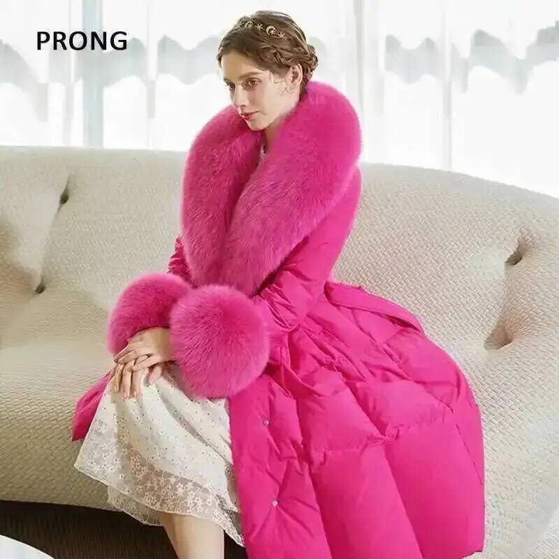 100% Real Fox Fur Collar Winte - Winter Clothing Pk review and price