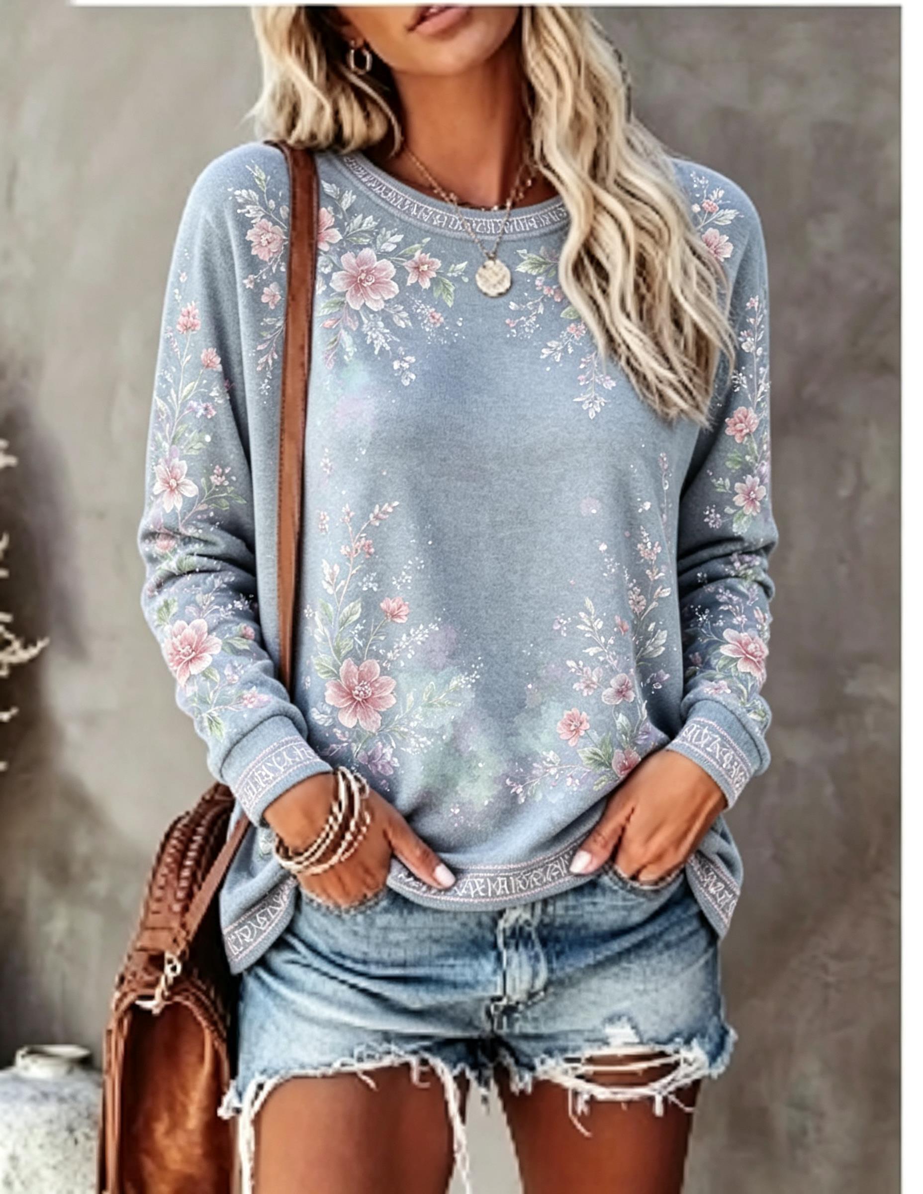 Women Crew Neck Long Sleeve T‑ - Winter Clothing For Women review and price