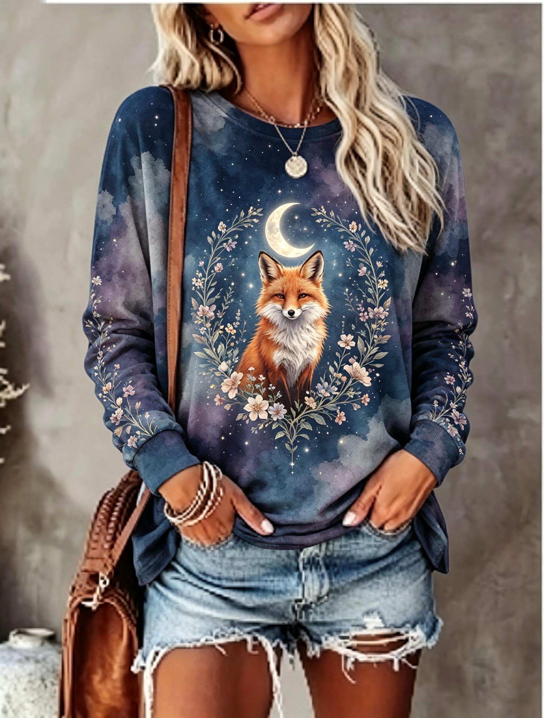 Women Long Sleeve T Shirt Howl - Winter Clothing For Women review and price